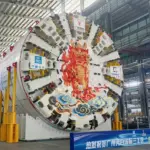 Sunward Xianxinghao dual-channel slurry shield machine cutterhead in the manufacturing workshop