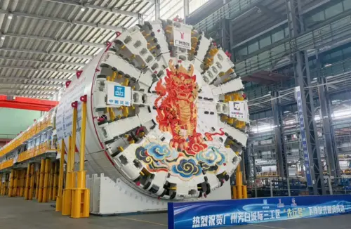 Sunward Xianxinghao dual-channel slurry shield machine cutterhead in the manufacturing workshop