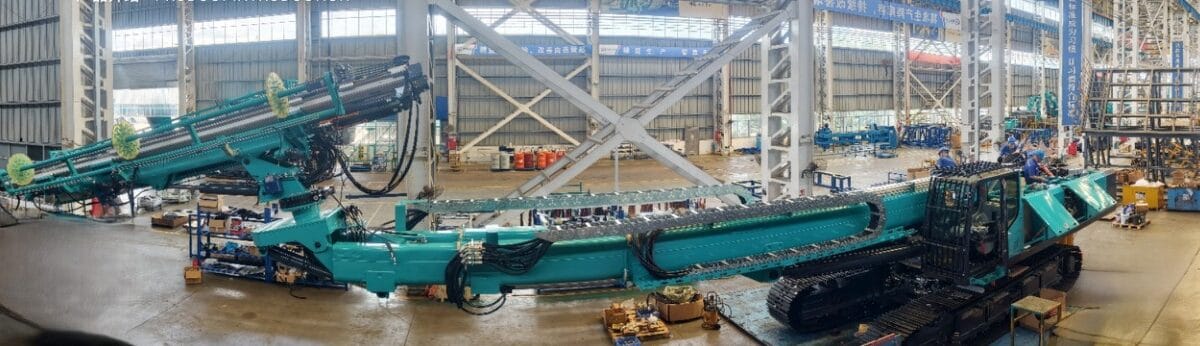 Sunward GSBP-DZM multifunctional slope drilling, grouting and anchoring rig.